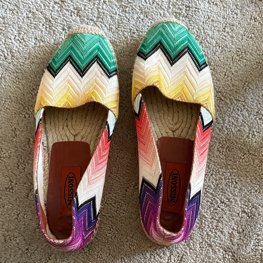 Missoni Colorful Zigzag Espadrilles